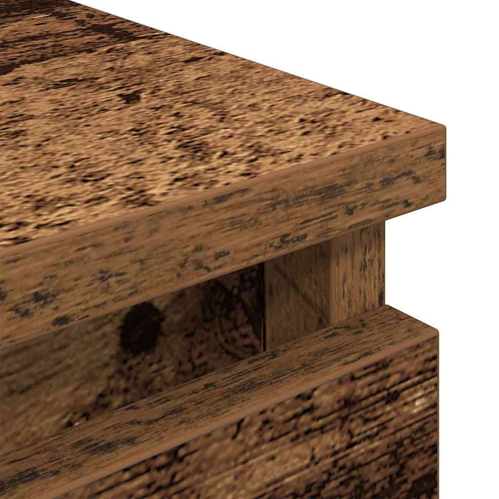 Meuble TV vieux bois 80x35x54 cm bois d'ingénierie - XIOS
