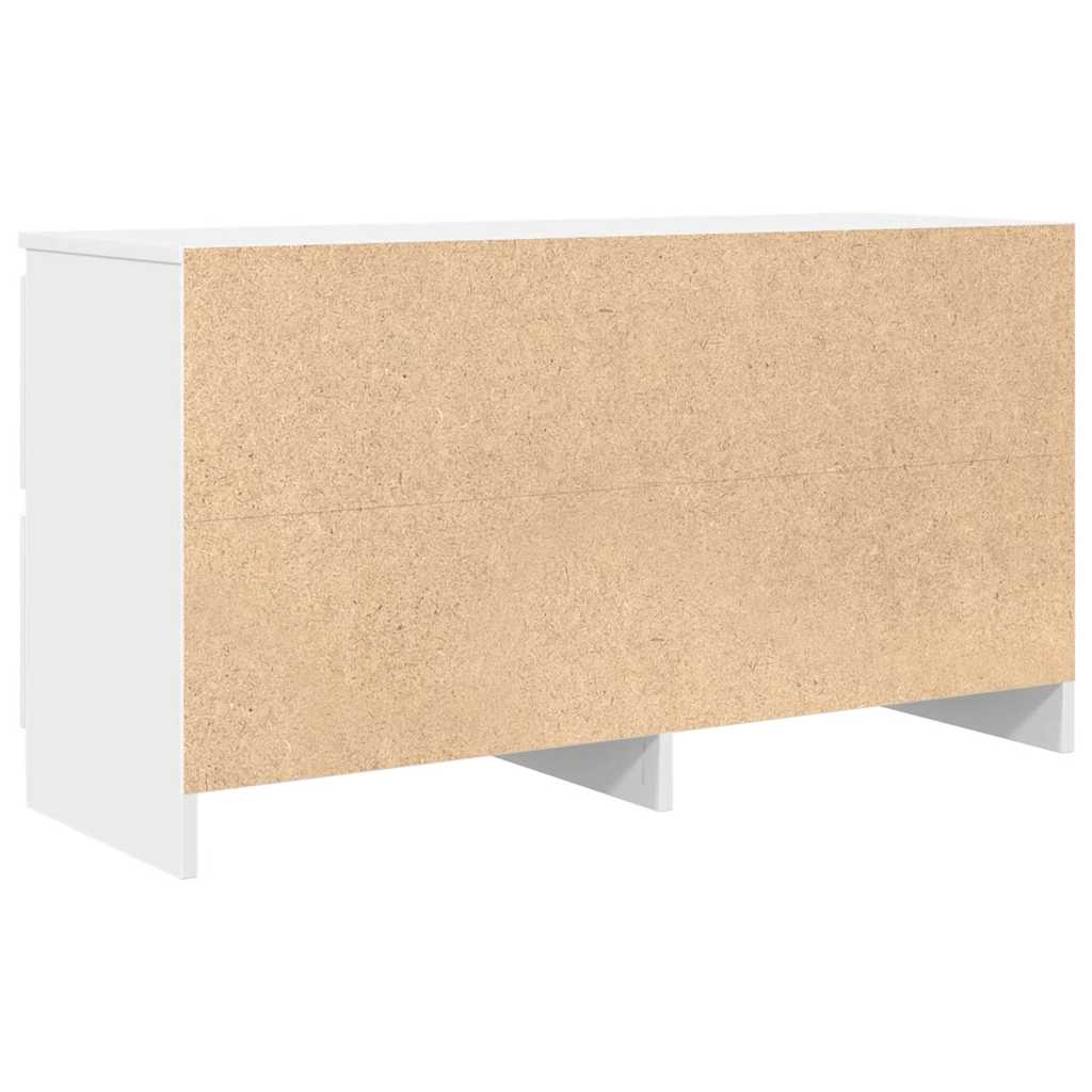 Meuble TV blanc 100x35x54 cm bois d'ingénierie - XIOS