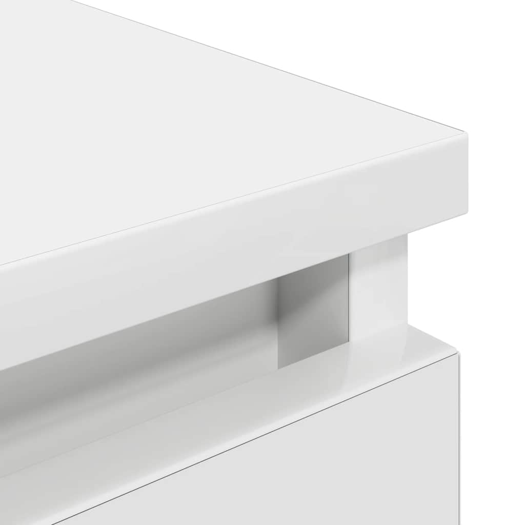 Meuble TV blanc 100x35x54 cm bois d'ingénierie - XIOS