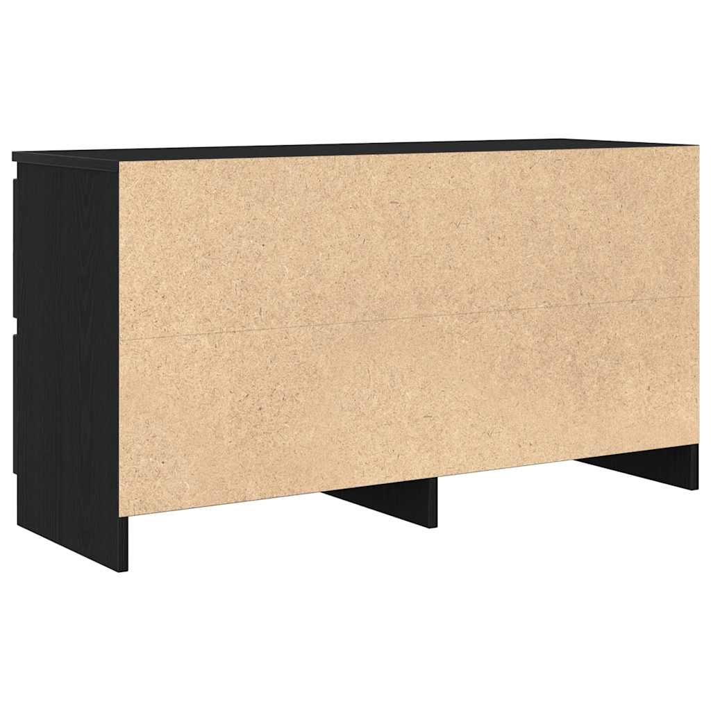 Meuble TV noir 100x35x54 cm bois d'ingénierie - XIOS