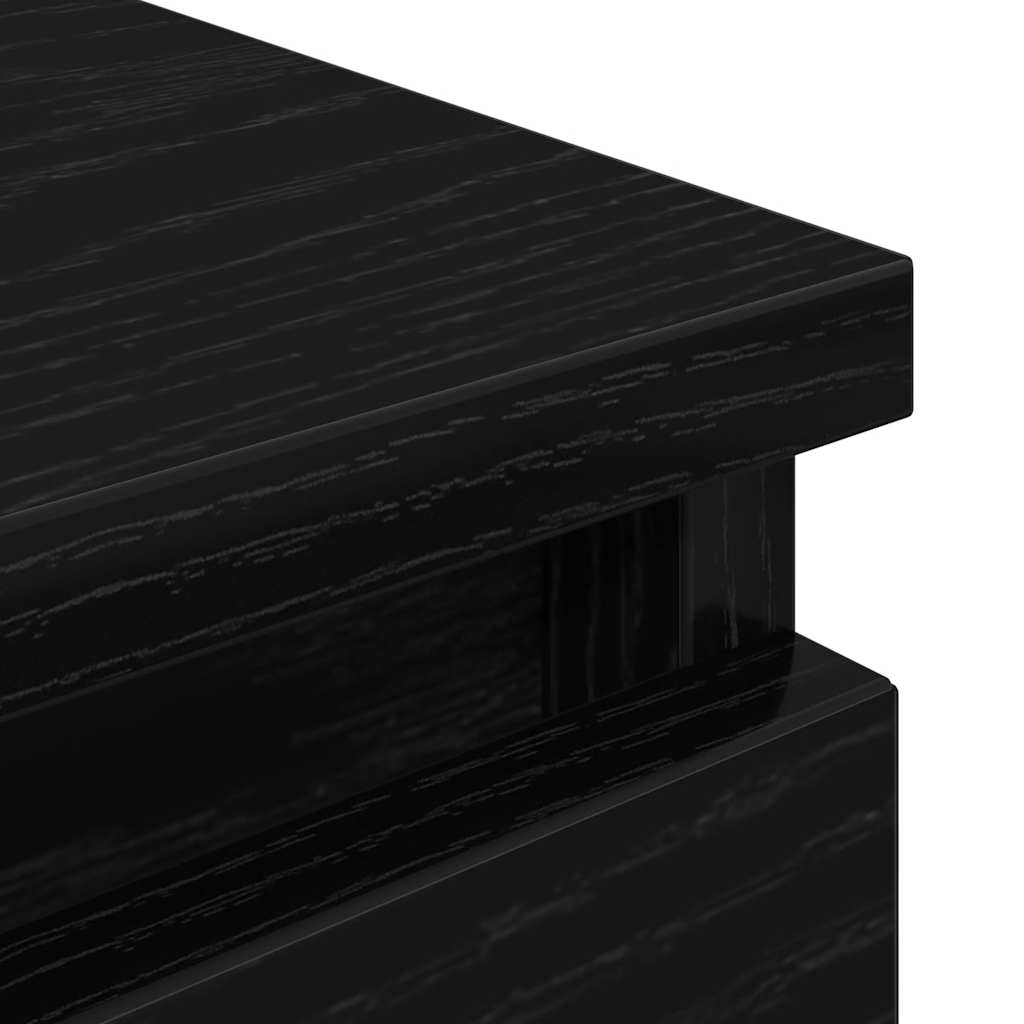 Meuble TV noir 100x35x54 cm bois d'ingénierie - XIOS