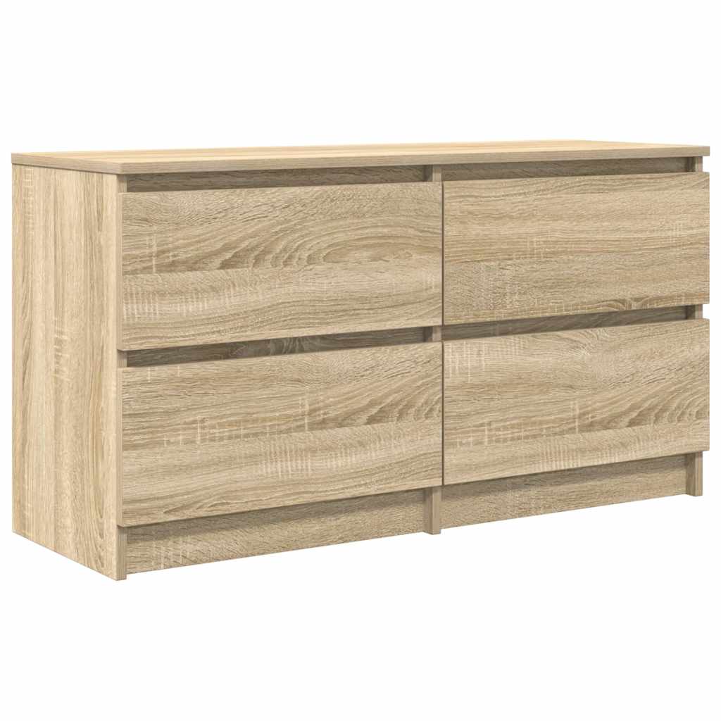Meuble TV chêne sonoma 100x35x54 cm bois d'ingénierie - XIOS