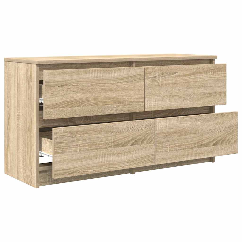Meuble TV chêne sonoma 100x35x54 cm bois d'ingénierie - XIOS