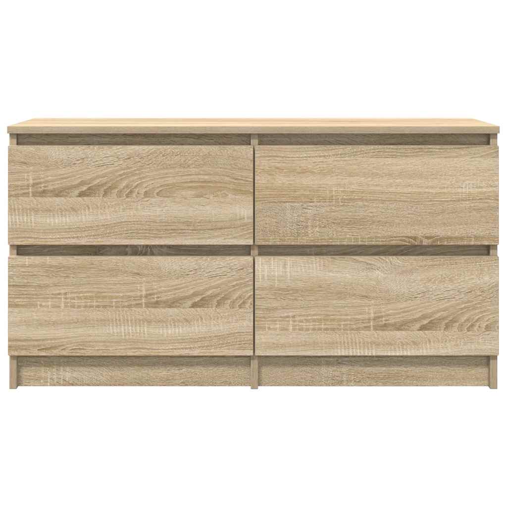 Meuble TV chêne sonoma 100x35x54 cm bois d'ingénierie - XIOS