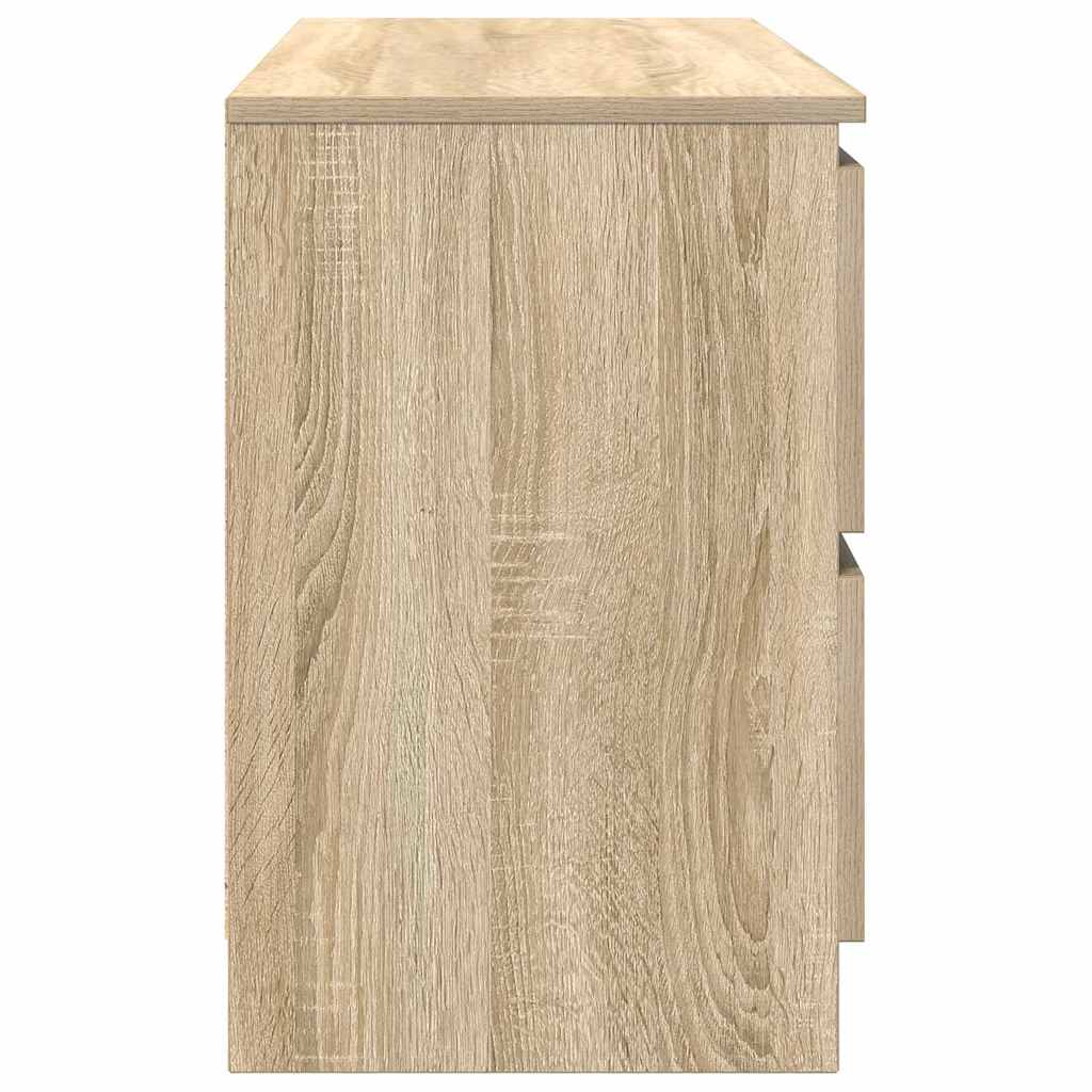 Meuble TV chêne sonoma 100x35x54 cm bois d'ingénierie - XIOS