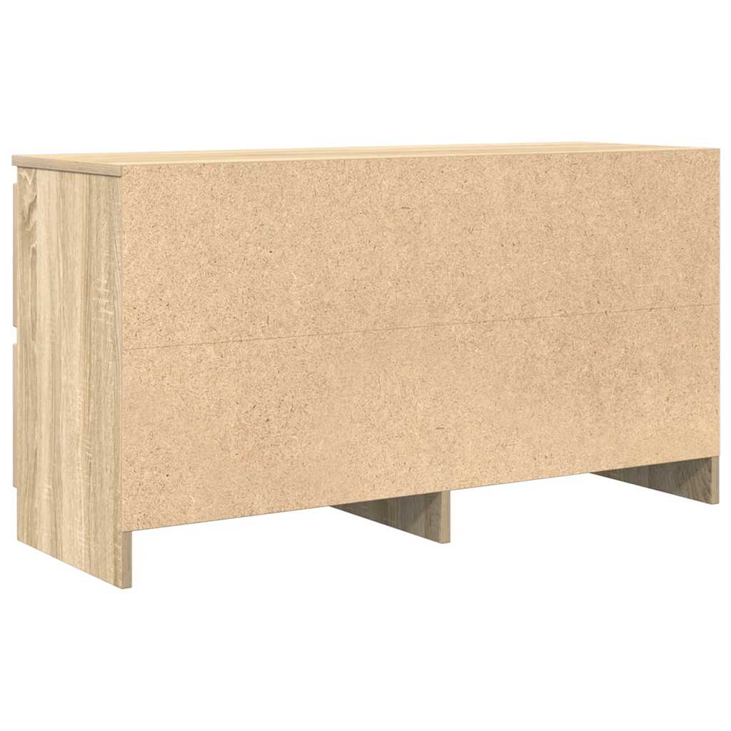 Meuble TV chêne sonoma 100x35x54 cm bois d'ingénierie - XIOS