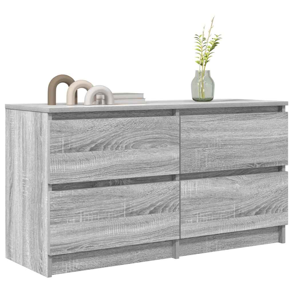 Meuble TV sonoma gris 100x35x54 cm bois d'ingénierie - XIOS