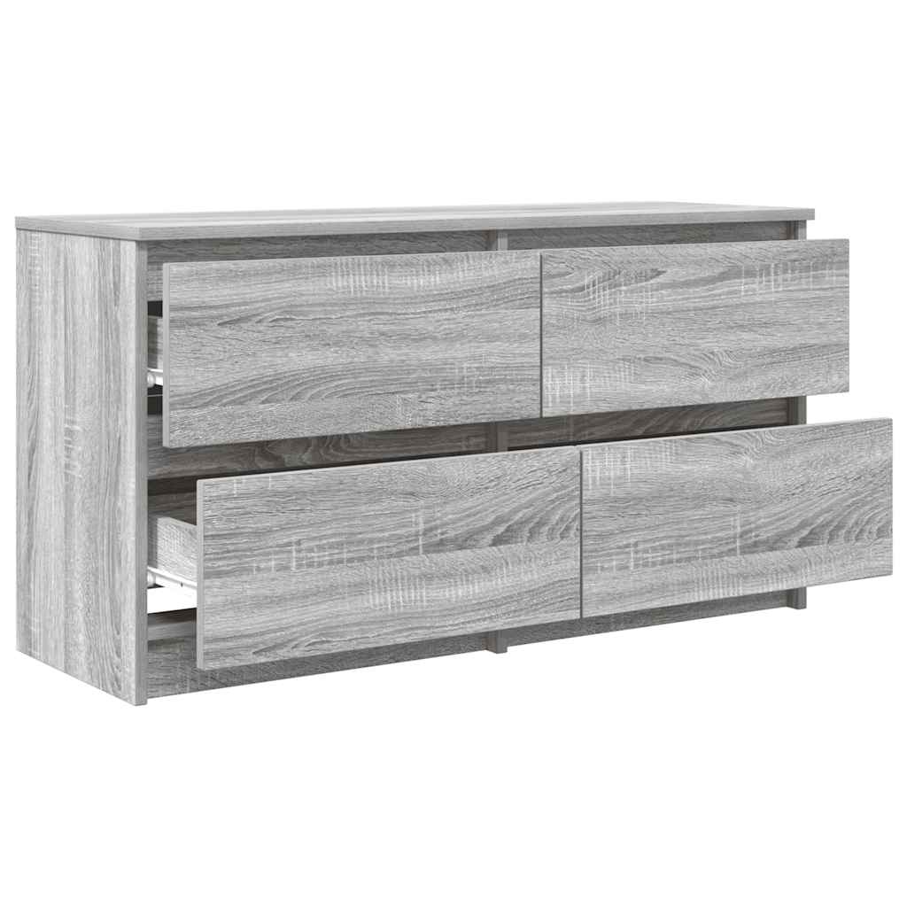 Meuble TV sonoma gris 100x35x54 cm bois d'ingénierie - XIOS