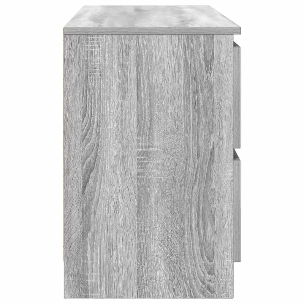 Meuble TV sonoma gris 100x35x54 cm bois d'ingénierie - XIOS