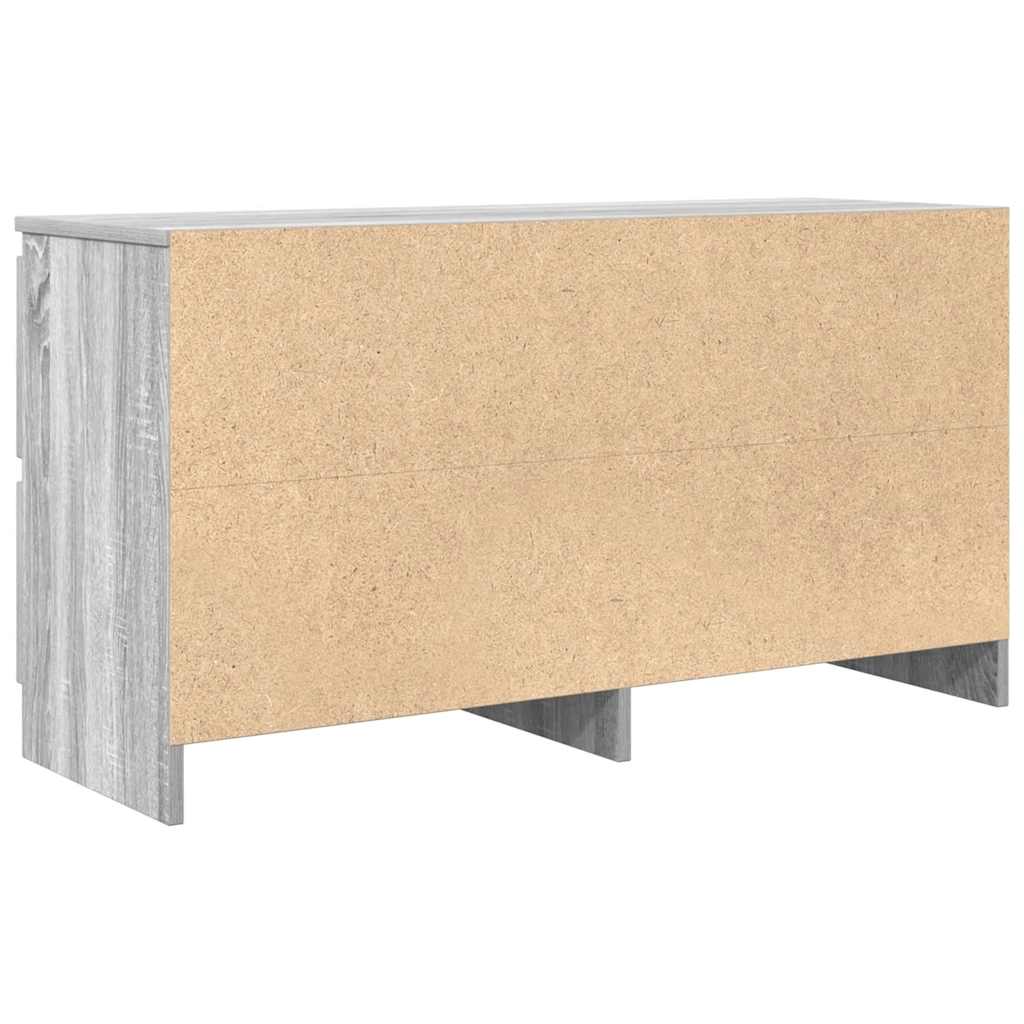 Meuble TV sonoma gris 100x35x54 cm bois d'ingénierie - XIOS