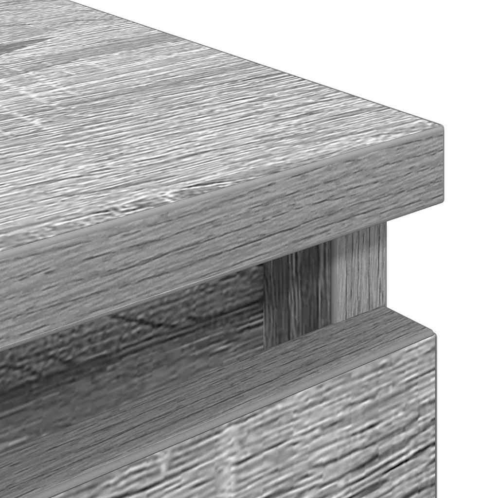 Meuble TV sonoma gris 100x35x54 cm bois d'ingénierie - XIOS