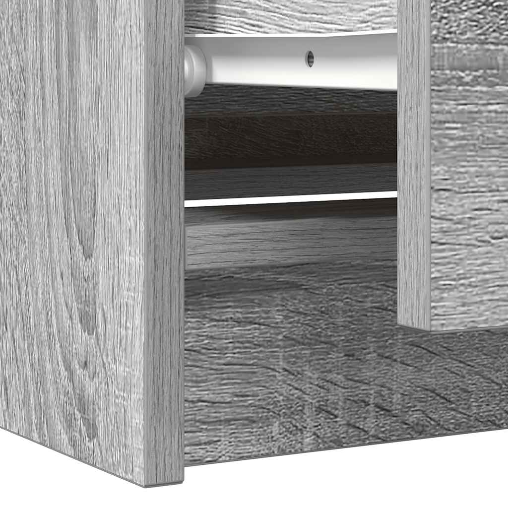 Meuble TV sonoma gris 100x35x54 cm bois d'ingénierie - XIOS