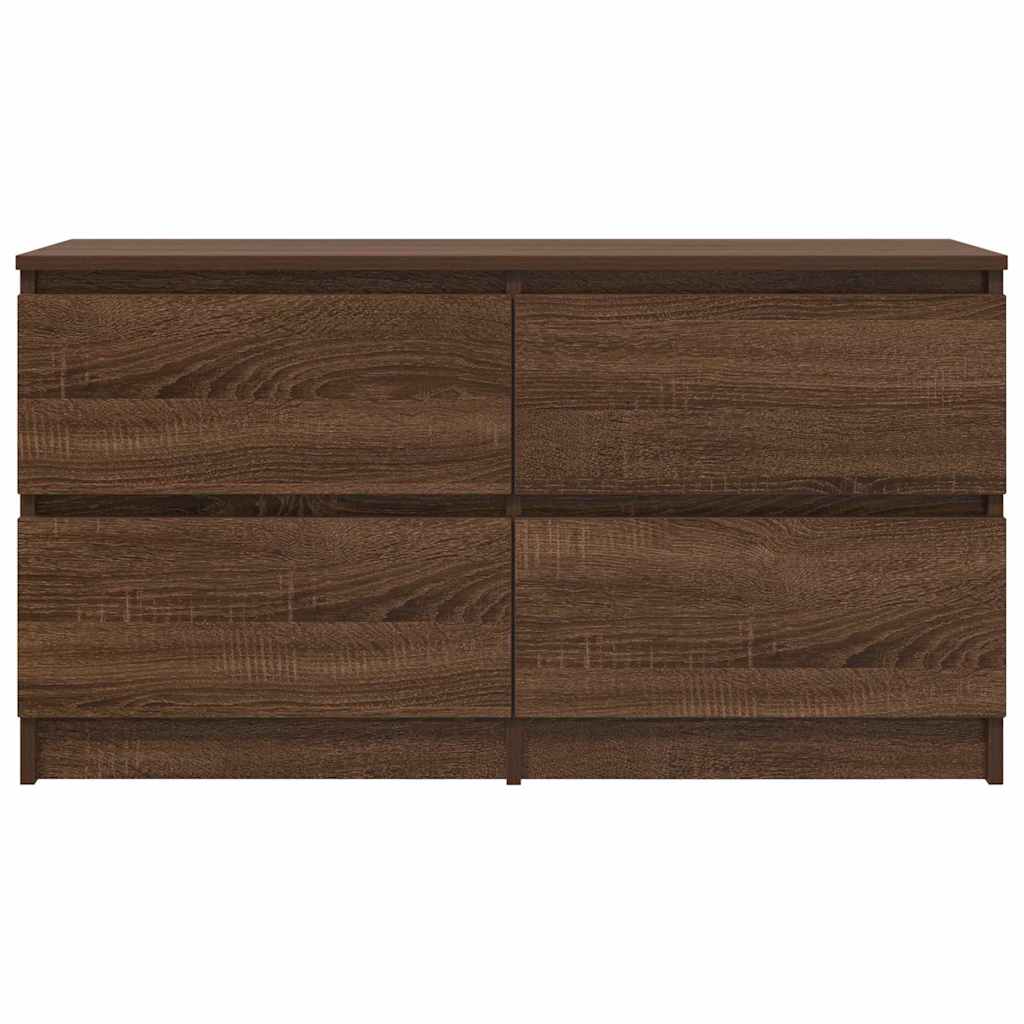Meuble TV chêne marron 100x35x54 cm bois d'ingénierie - XIOS