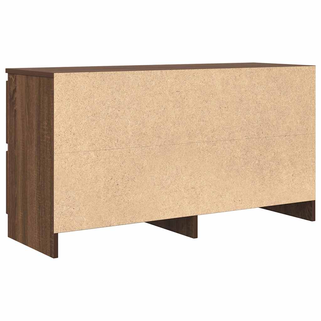 Meuble TV chêne marron 100x35x54 cm bois d'ingénierie - XIOS