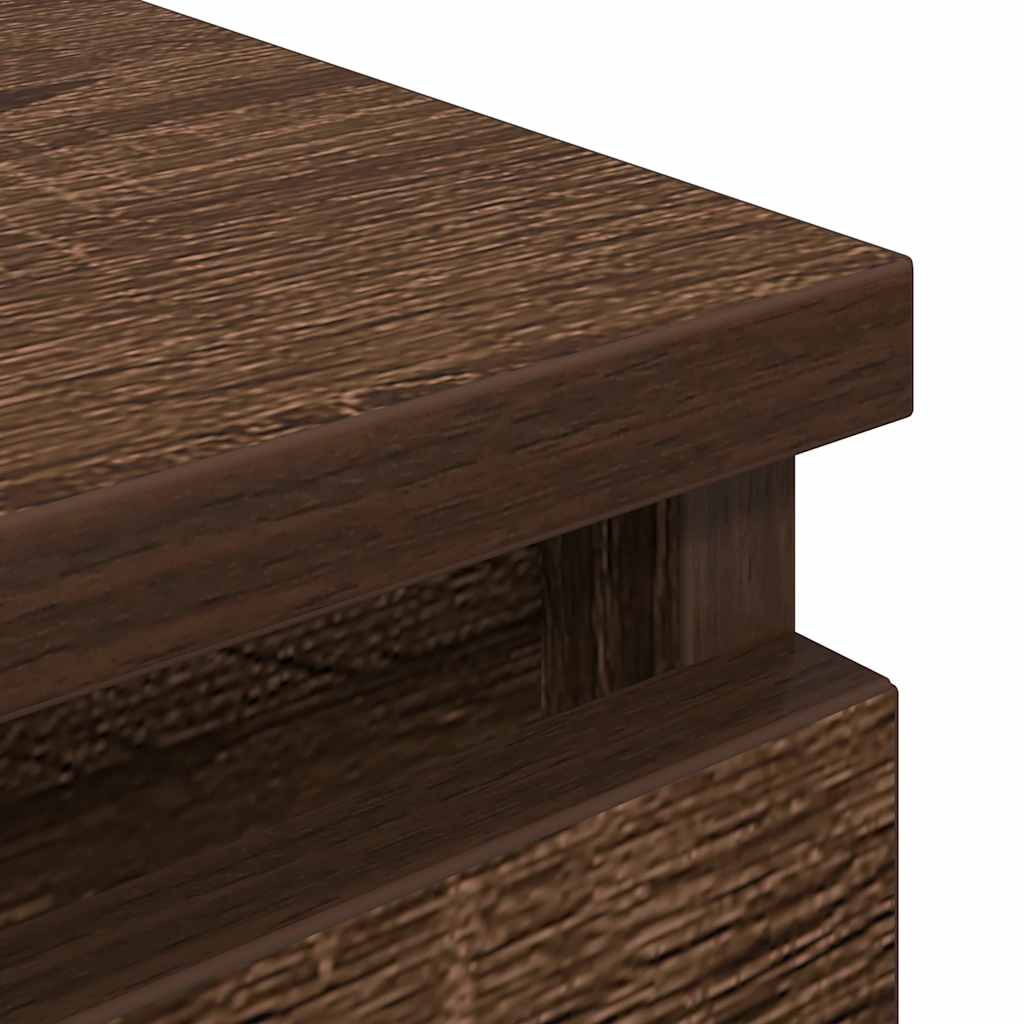 Meuble TV chêne marron 100x35x54 cm bois d'ingénierie - XIOS