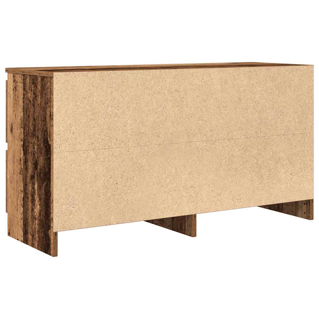 Meuble TV vieux bois 100x35x54 cm bois d'ingénierie - XIOS