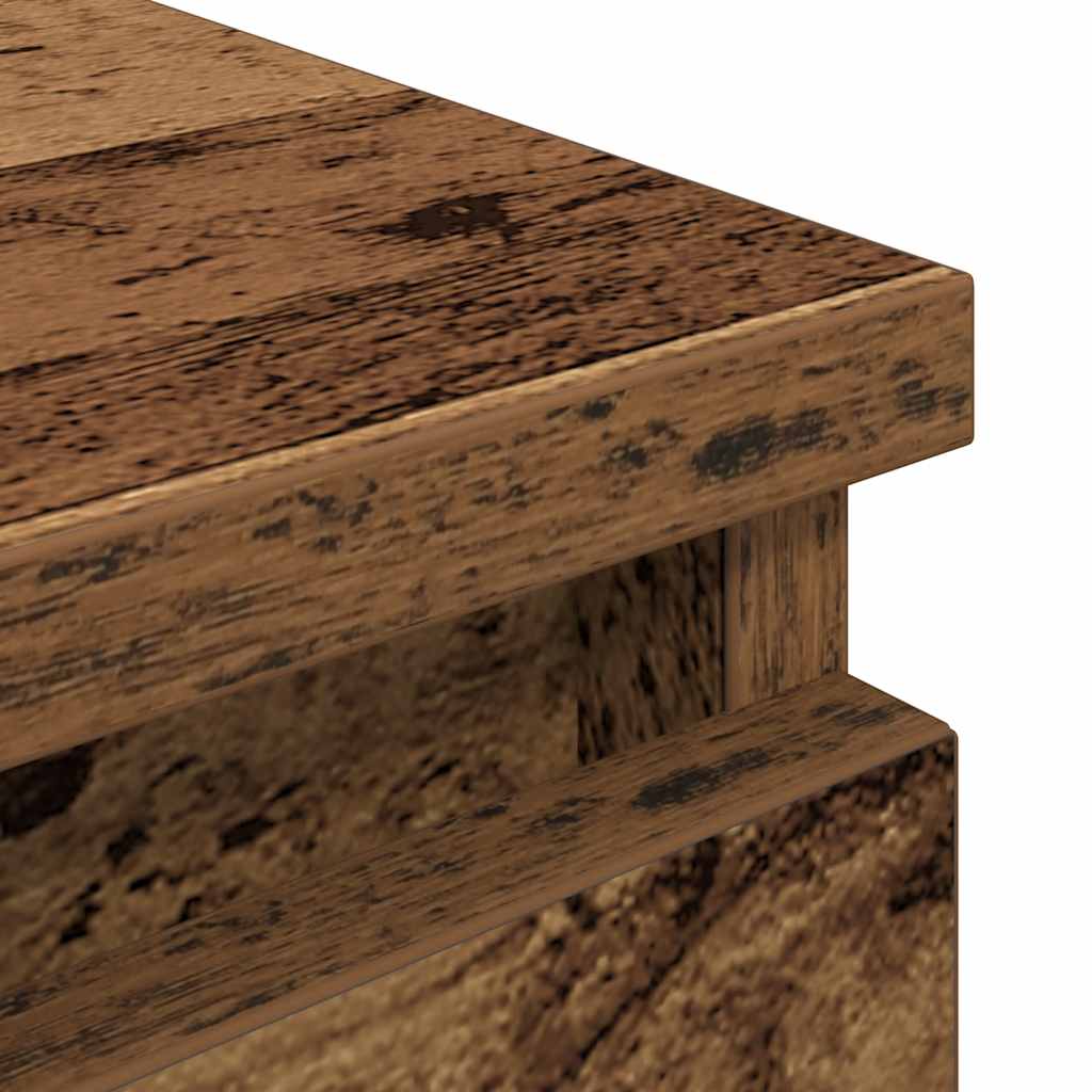 Meuble TV vieux bois 100x35x54 cm bois d'ingénierie - XIOS