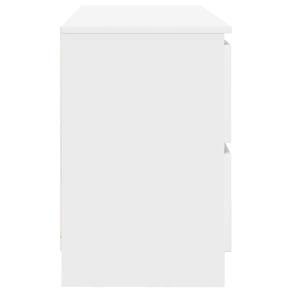 Meuble TV blanc 100x35x54 cm bois d'ingénierie - XIOS