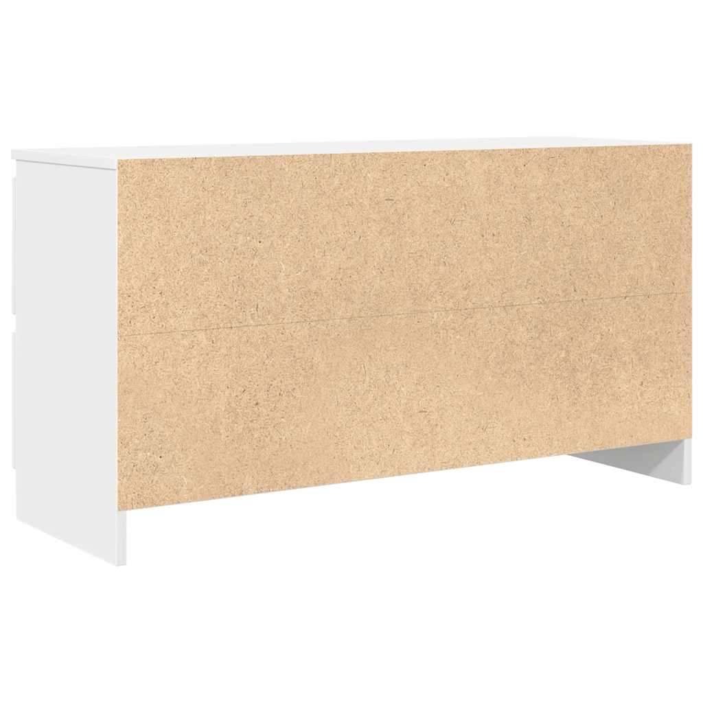 Meuble TV blanc 100x35x54 cm bois d'ingénierie - XIOS