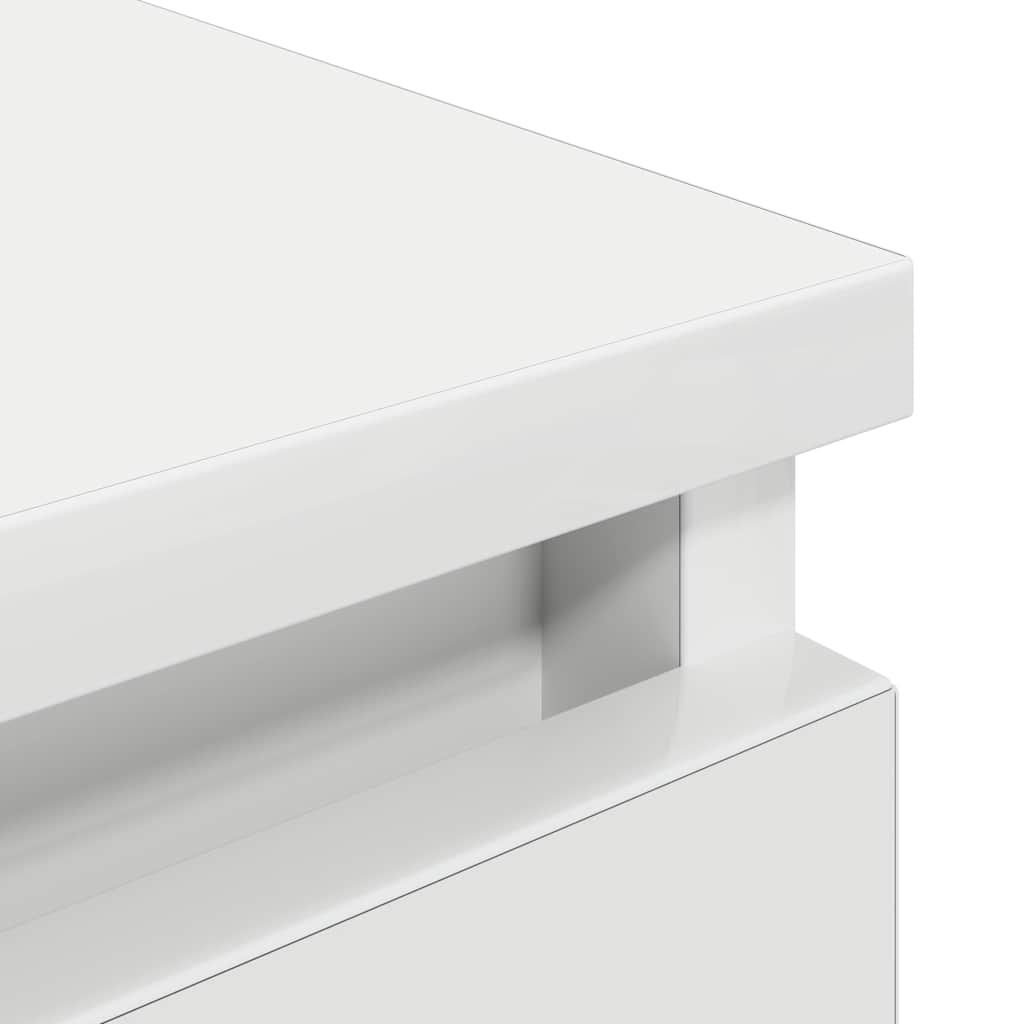 Meuble TV blanc 100x35x54 cm bois d'ingénierie - XIOS