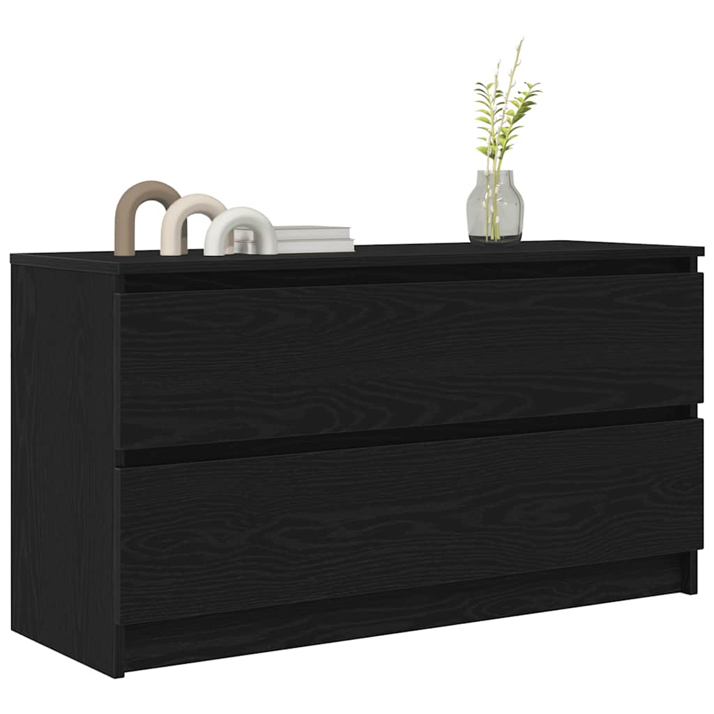 Meuble TV noir 100x35x54 cm bois d'ingénierie - XIOS