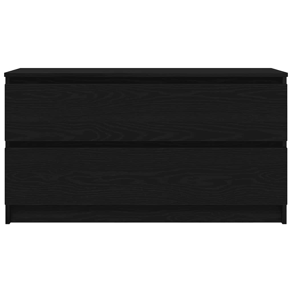 Meuble TV noir 100x35x54 cm bois d'ingénierie - XIOS