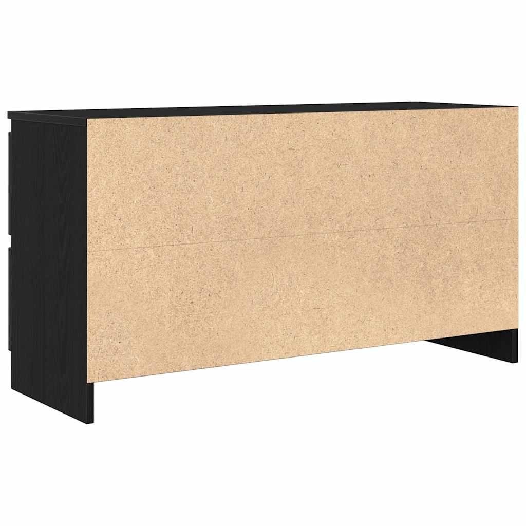 Meuble TV noir 100x35x54 cm bois d'ingénierie - XIOS