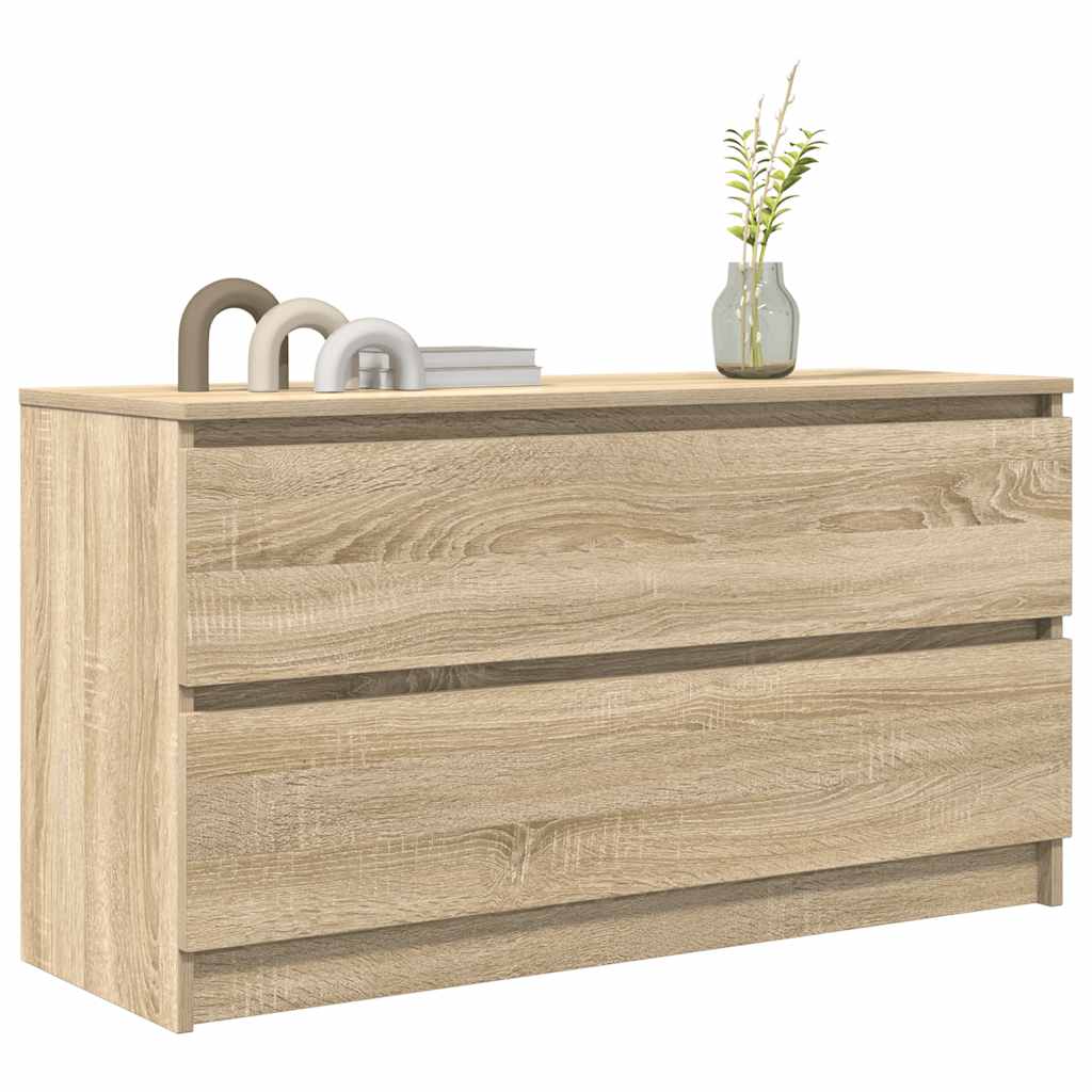 Meuble TV chêne sonoma 100x35x54 cm bois d'ingénierie - XIOS