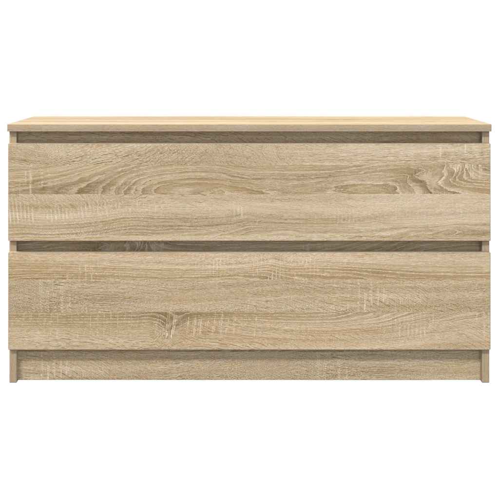 Meuble TV chêne sonoma 100x35x54 cm bois d'ingénierie - XIOS