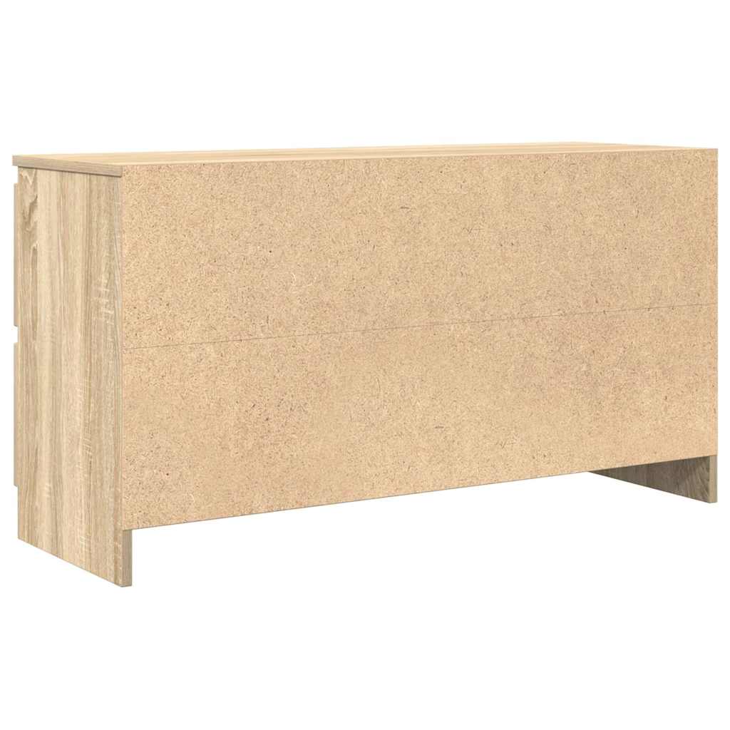Meuble TV chêne sonoma 100x35x54 cm bois d'ingénierie - XIOS