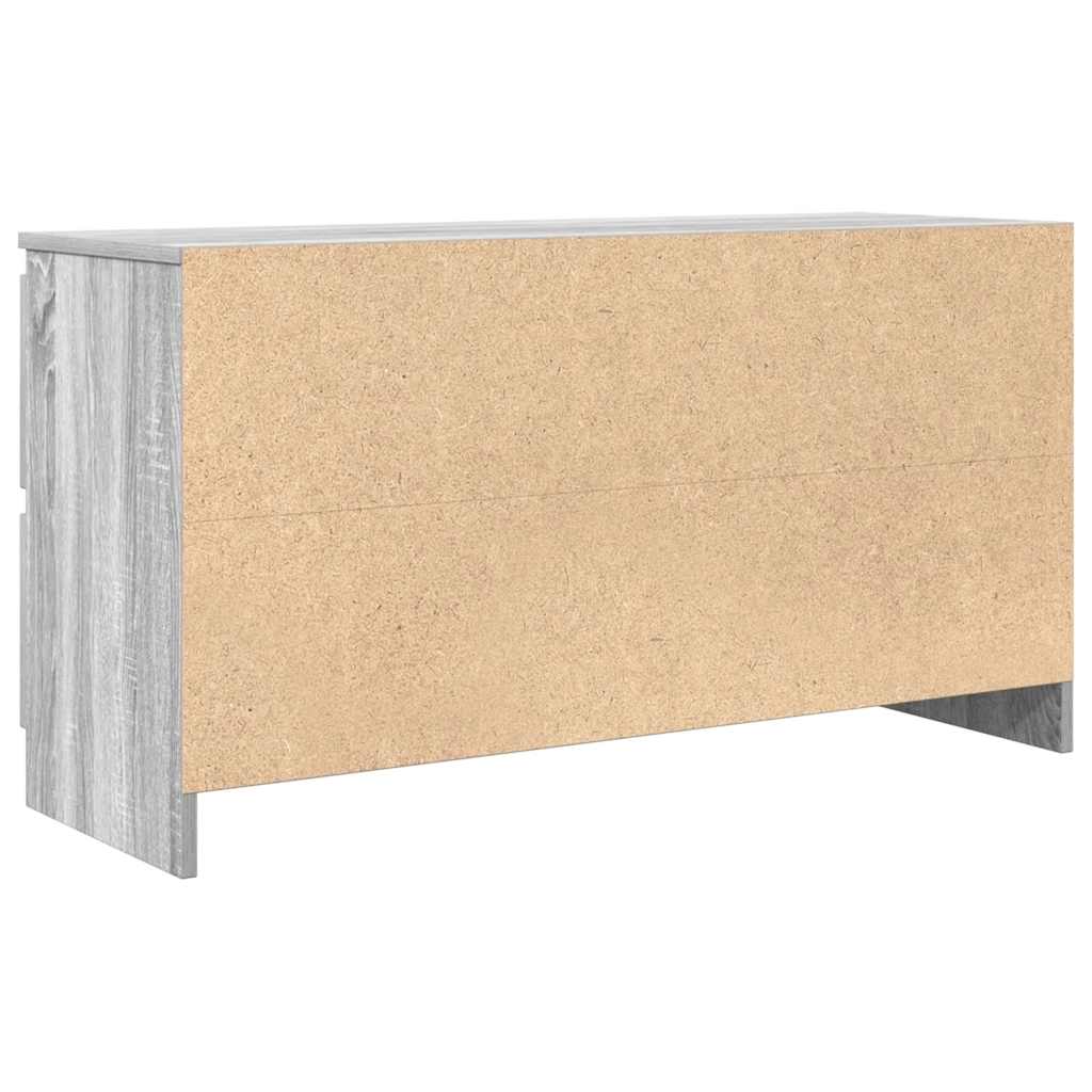 Meuble TV sonoma gris 100x35x54 cm bois d'ingénierie - XIOS