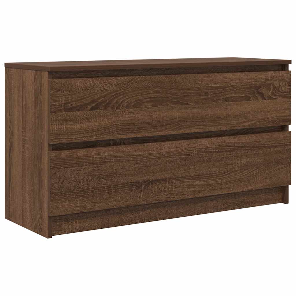 Meuble TV chêne marron 100x35x54 cm bois d'ingénierie - XIOS