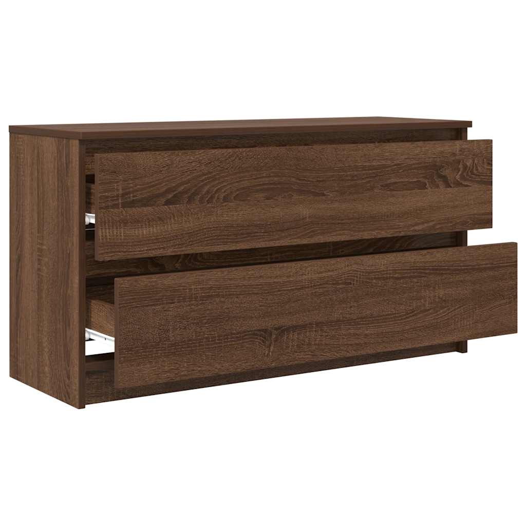 Meuble TV chêne marron 100x35x54 cm bois d'ingénierie - XIOS