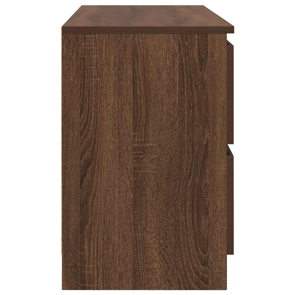 Meuble TV chêne marron 100x35x54 cm bois d'ingénierie - XIOS