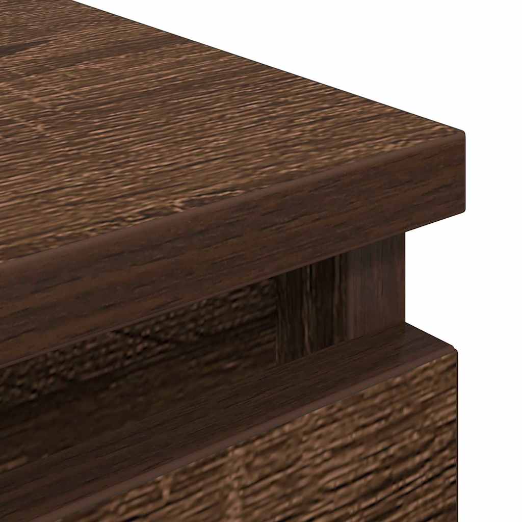 Meuble TV chêne marron 100x35x54 cm bois d'ingénierie - XIOS