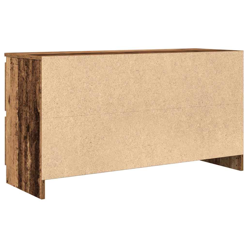 Meuble TV vieux bois 100x35x54 cm bois d'ingénierie - XIOS