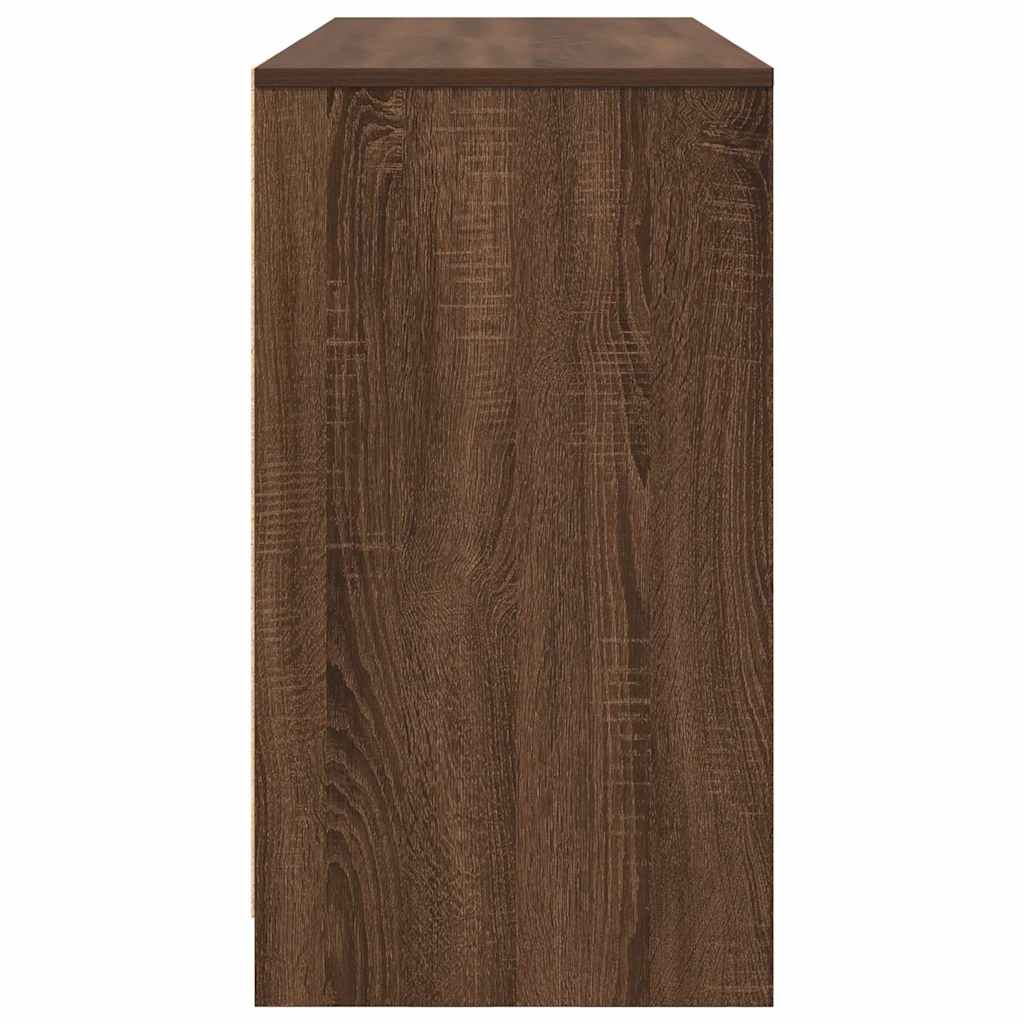 Bureau chêne marron 120x42x76 cm bois d'ingénierie Bureaux vidaXL