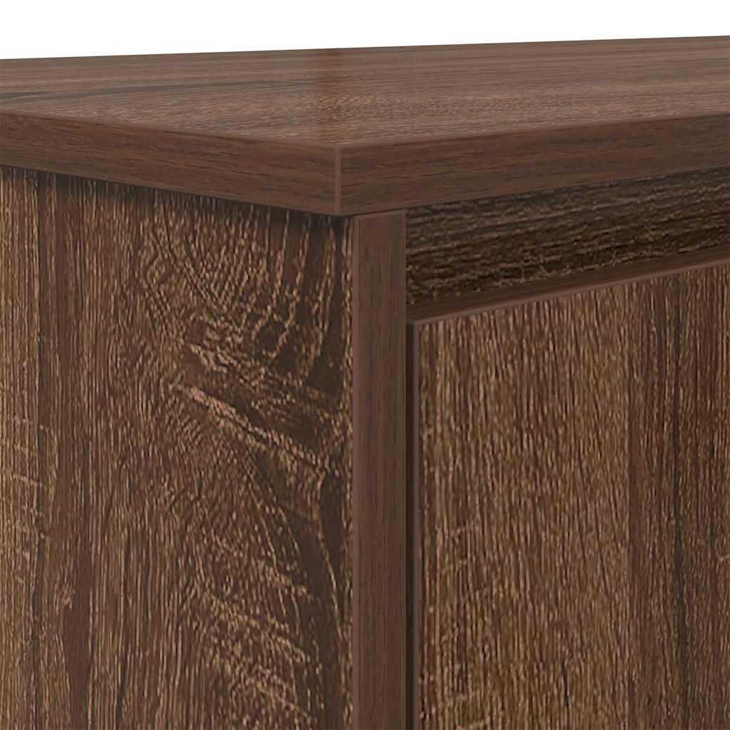 Bureau chêne marron 120x42x76 cm bois d'ingénierie Bureaux vidaXL