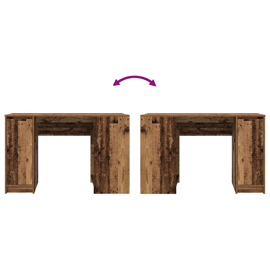 Bureau vieux bois 120x42x76 cm bois d'ingénierie - XIOS