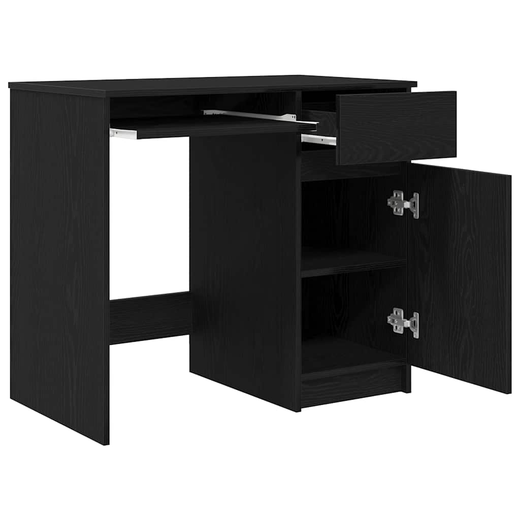 Bureau chêne noir 86x49x76 cm bois d'ingénierie Bureaux vidaXL