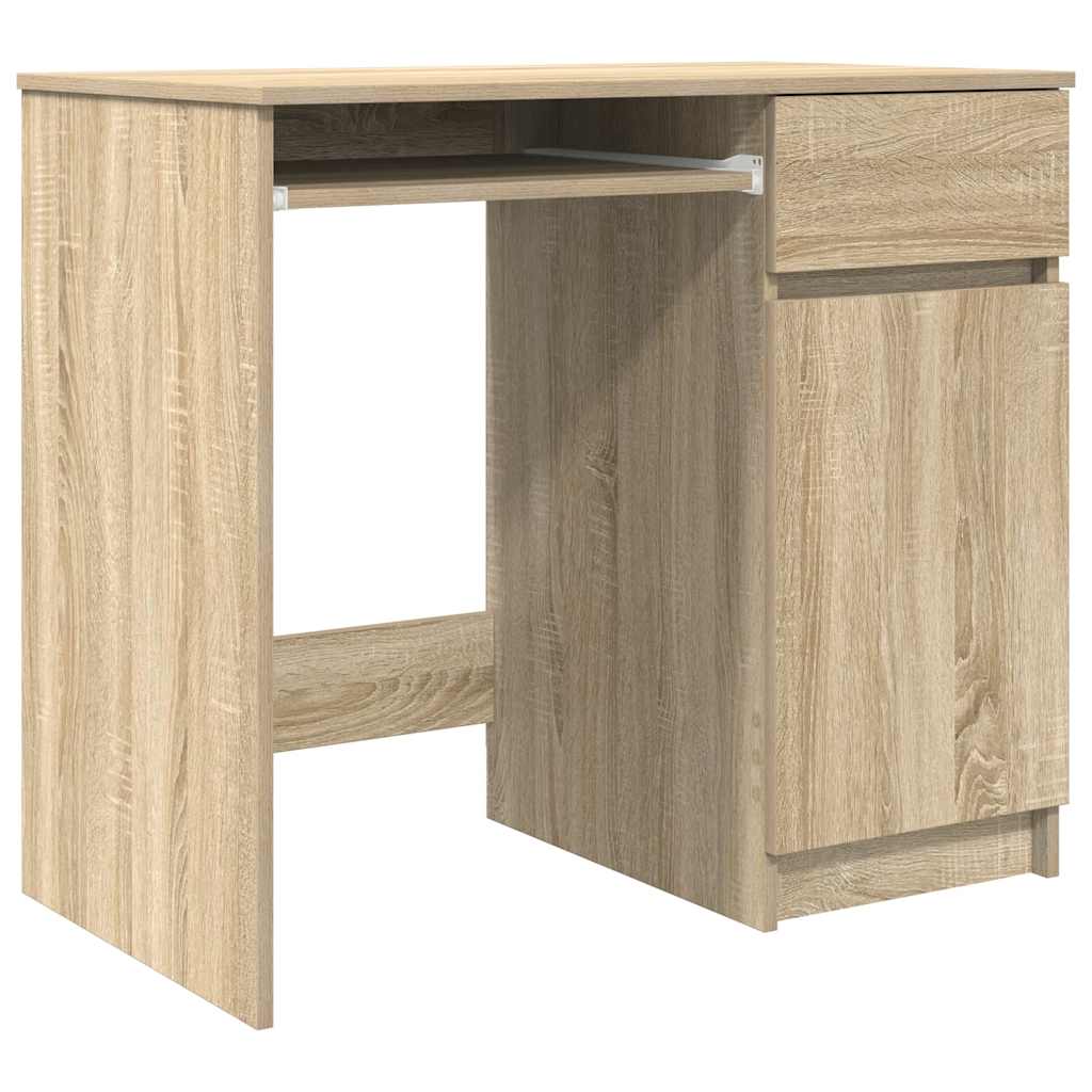 Bureau chêne Sonoma 86x49x76 cm bois d'ingénierie Bureaux vidaXL