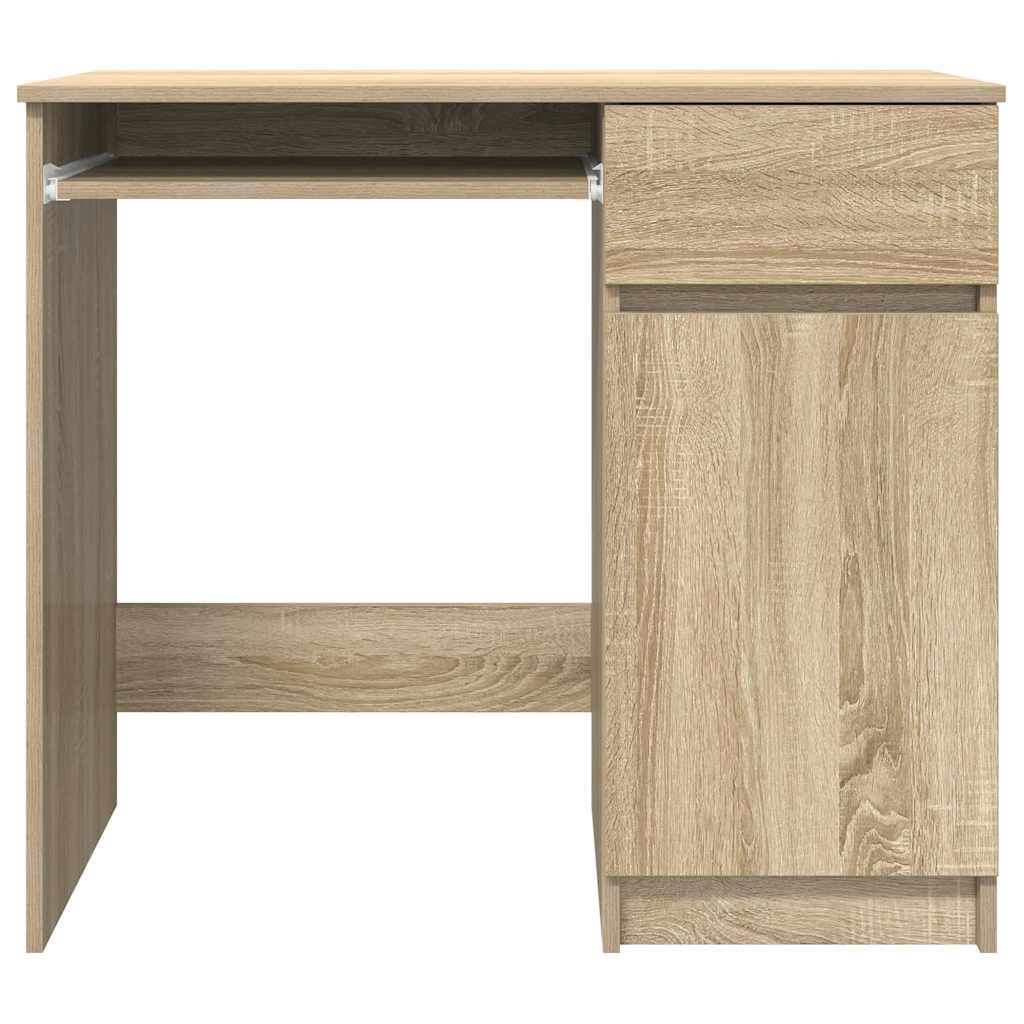 Bureau chêne Sonoma 86x49x76 cm bois d'ingénierie Bureaux vidaXL