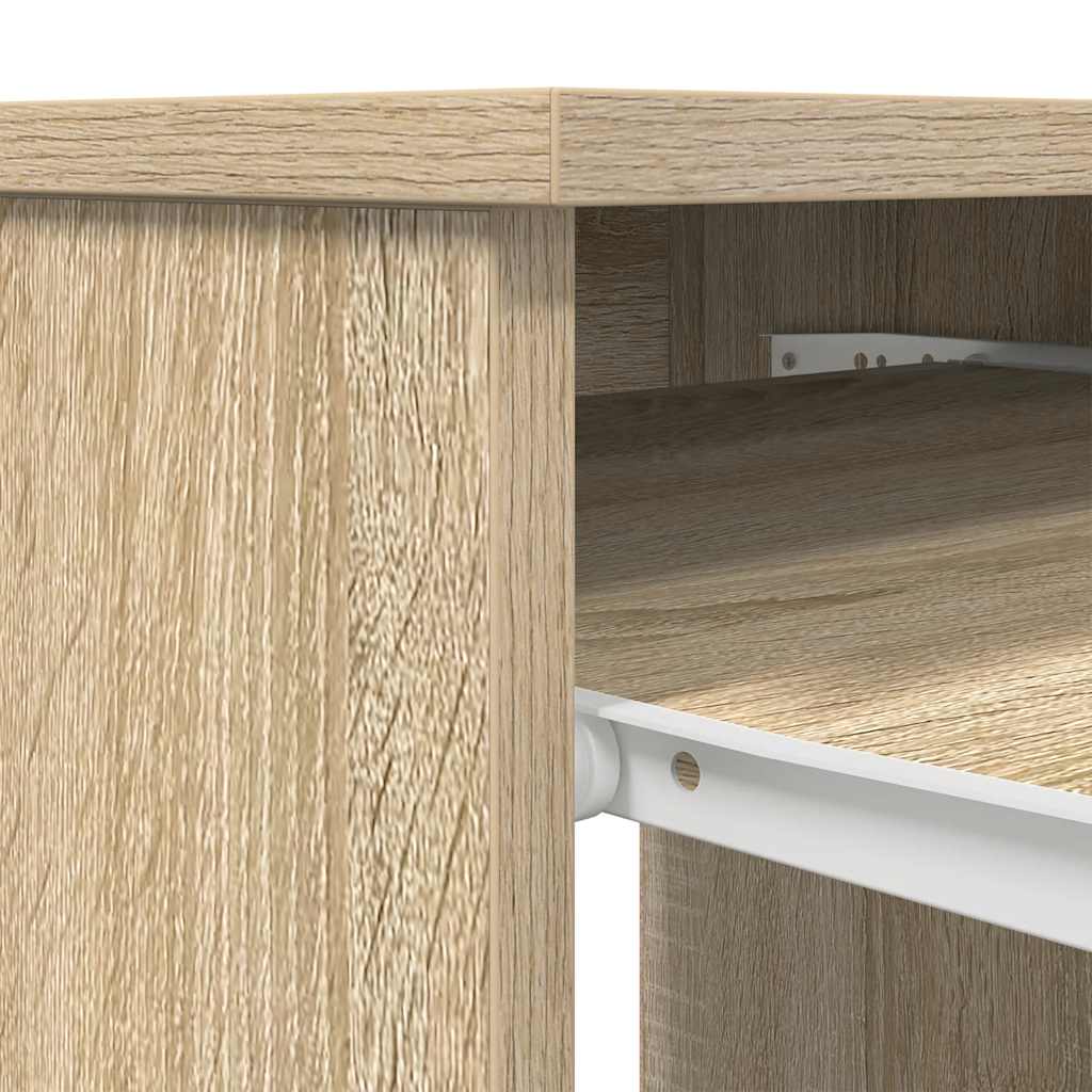 Bureau chêne Sonoma 86x49x76 cm bois d'ingénierie Bureaux vidaXL