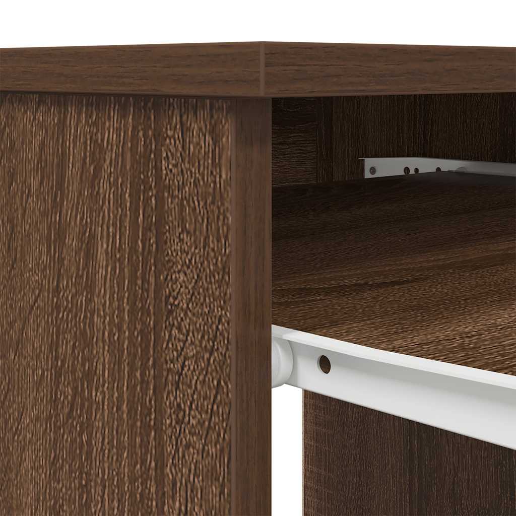 Bureau chêne marron 86x49x76 cm bois d'ingénierie - XIOS