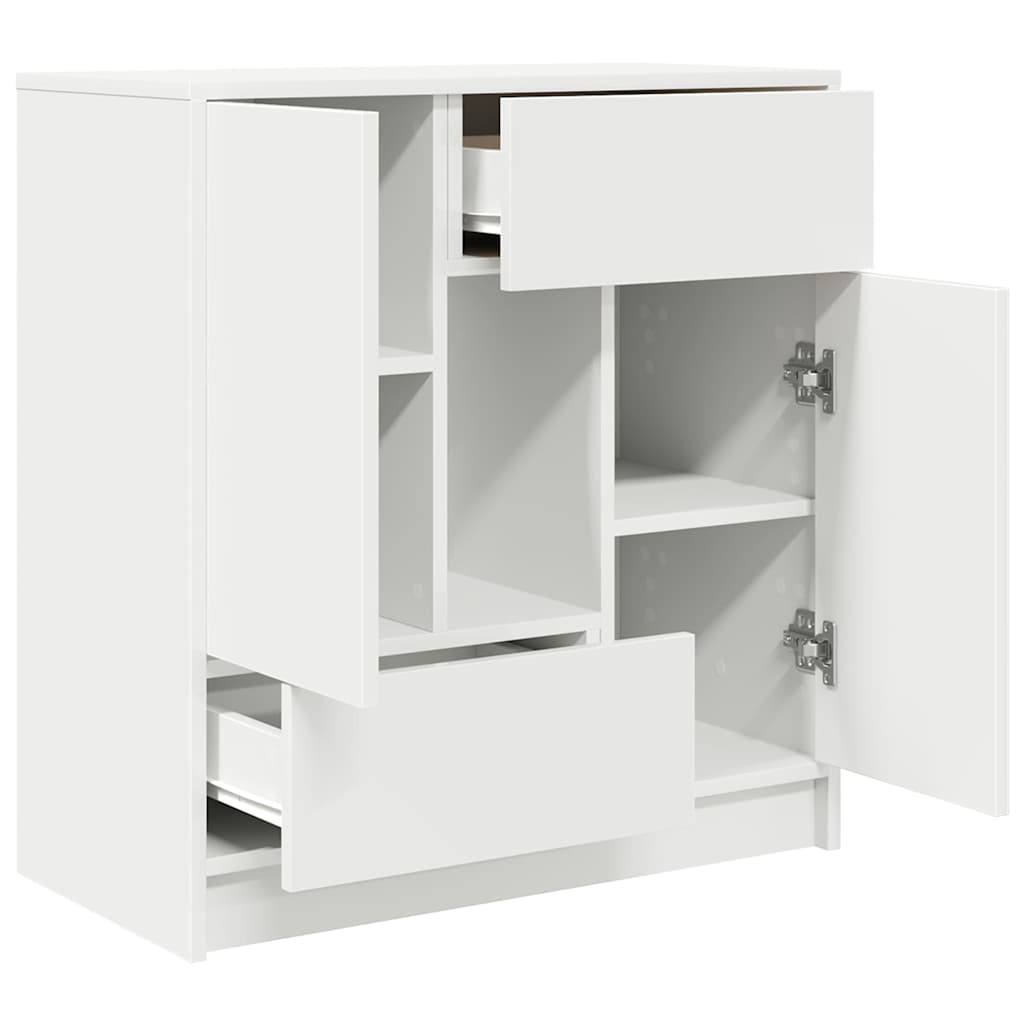 Buffet avec tiroirs et portes blanc 70,5x34x74,5 cm - XIOS