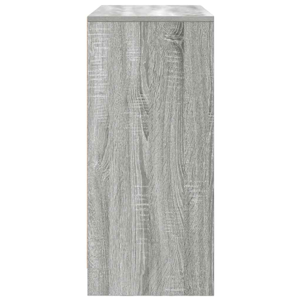 Buffet avec tiroirs et portes sonoma gris 70,5x34x74,5 cm