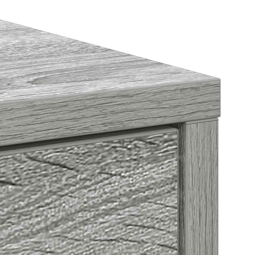 Buffet avec tiroirs et portes sonoma gris 70,5x34x74,5 cm