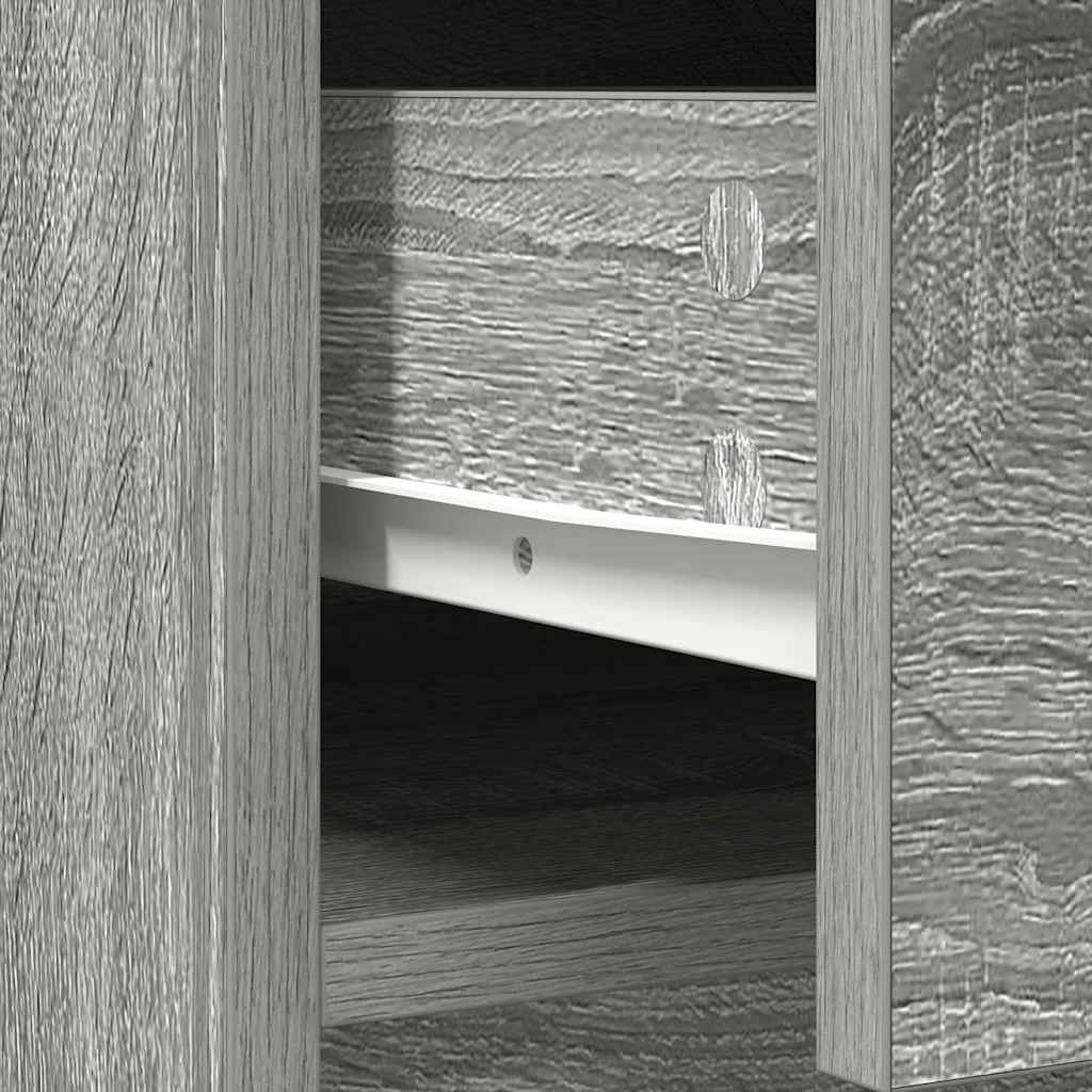 Buffet avec tiroirs et portes sonoma gris 70,5x34x74,5 cm