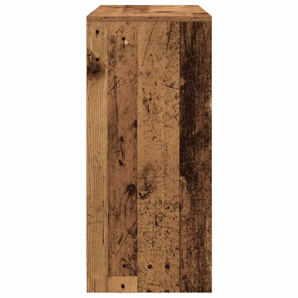 Buffet avec tiroirs et portes vieux bois 70,5x34x74,5 cm