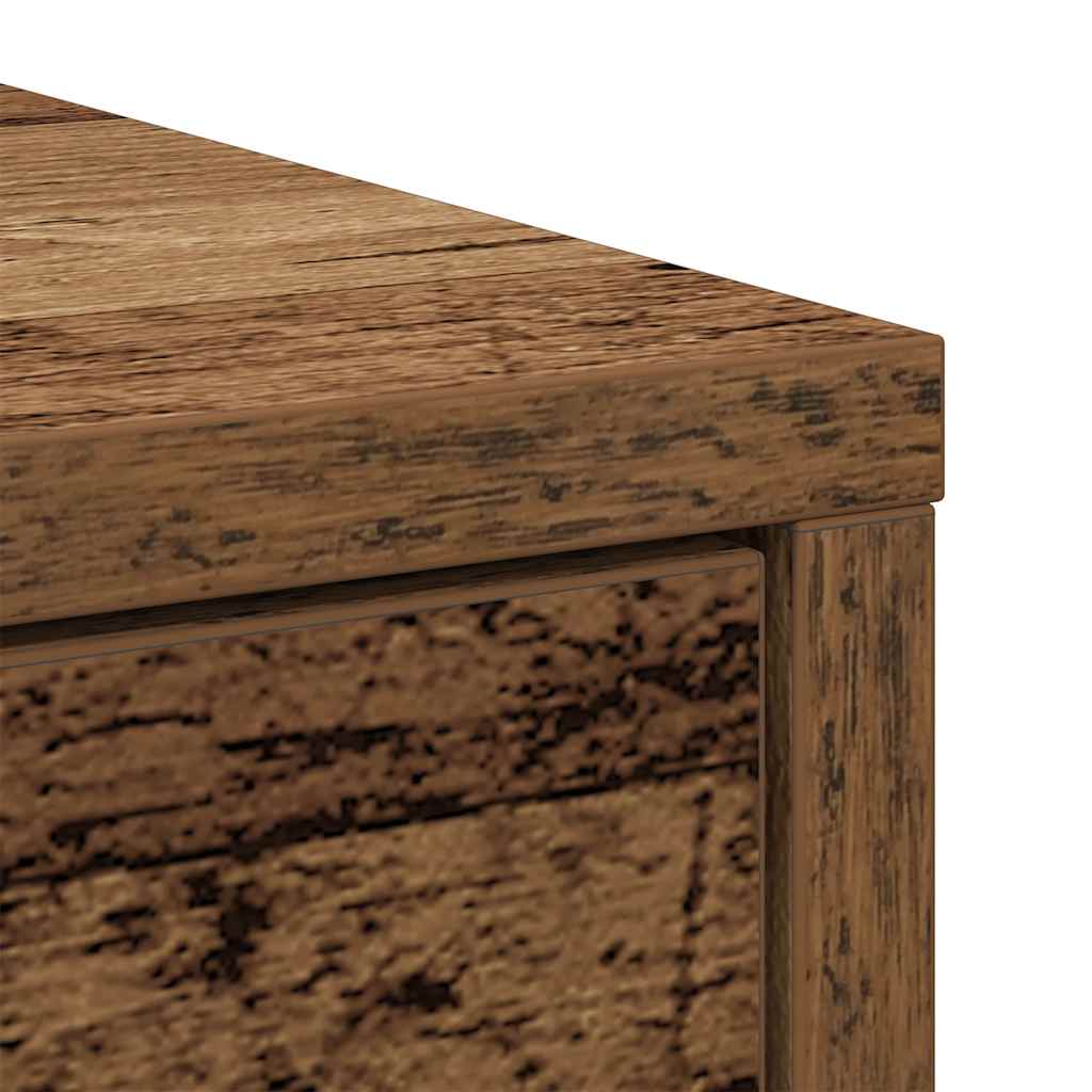 Buffet avec tiroirs et portes vieux bois 70,5x34x74,5 cm